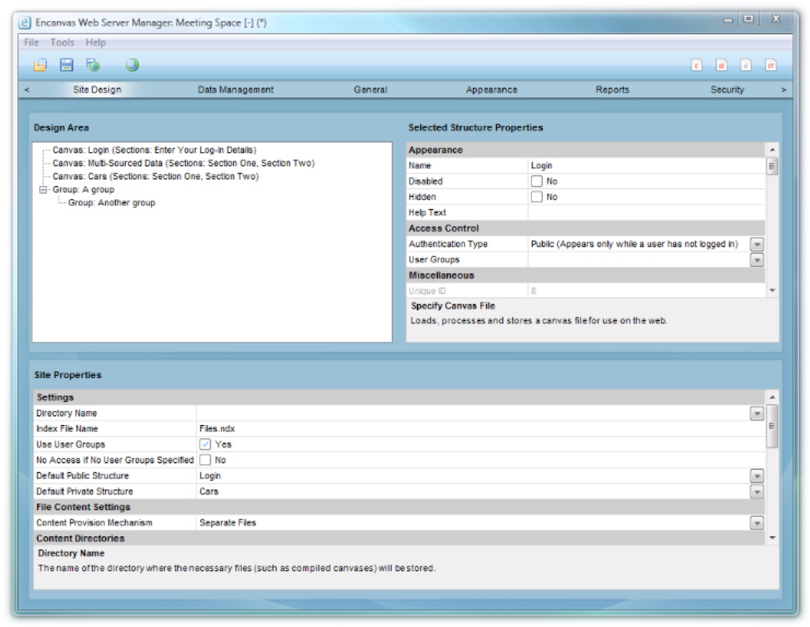 encanvas cloud server screenshot